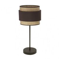 fabrilamp sobremesa alto kandy 1xe27 natural marron 67x30x30 cm