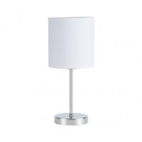 sobremesa chanza 1xe14 cromo cpantalla blanca 37x16x16 cm