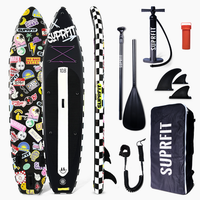 tabla sup stand-up-paddling etiqueta negro 108 suprfit