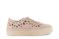zapatillas de piel con cordones y cortes laser powder