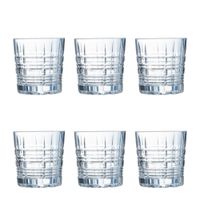 juego de 6 vasos bajos vidrio 30 cl