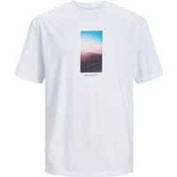 jack  jones camiseta 12253960 jorvesterbro picture tee ss crew jnr bright white para nino