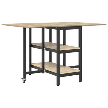 Mesa De Comedor 122 X 80 X 76,5 Cm Madera De Ingeniería Vidaxl