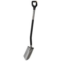 fiskars 1066708 pala de metal ergonomicr con borde puntiagudo