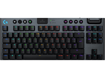 Teclado gaming - Logitech G G915 X Lightspeed TKL, Inalámbrico, Conectividad Tri-mode, Keycontrol, Interruptores mecánicos GL, Lightsync RGB, Negro