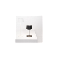 lampara de mesa led olivia pro mini recargable y regulable en color naranja