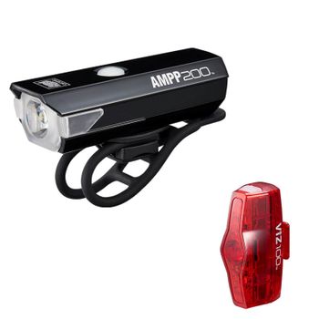 Cateye AMPP 200/Viz 100 Light Set