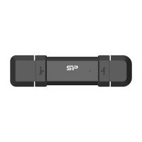 unidad flash silicon power ds72 500 gb usb type-a y type-c 32 gen 2 1050 mbs negra