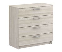 comoda prins roble shannon 81x80x38cm dormitorio