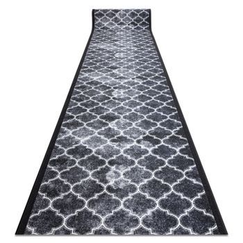 Alfombra De Pasillo Con Refuerzo De Goma  Clover Gris 100 Cm 100x760 Cm