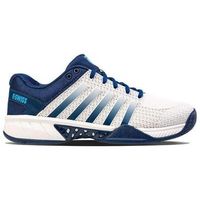 zapatillas kswiss express light pickleball blanco azul oscuro cian