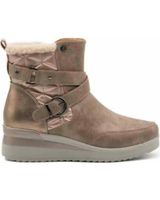 de mysoft botin cuna para mujer 24m575 color taupe