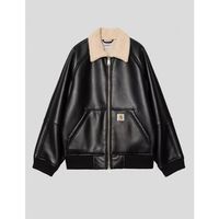 carhartt cazadora de cuero chaqueta shepton jacket black-natural para hombre