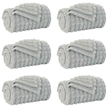 Mantitas De Sofá 6 Uds. Gris 270 X 240 Cm 9.93 Kg Lana Vidaxl