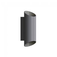 aplique de pared exterior nico round 2 luces