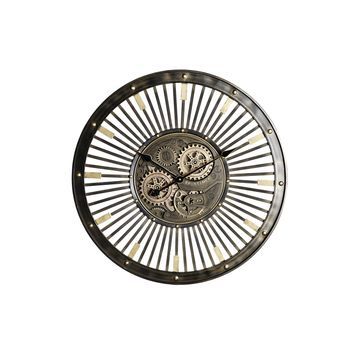 Reloj Pared Hierro 65x6,7x65 Movimiento Plateado