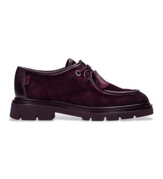 Hispanitas para mujer. HI265157 Zapatos de Piel Newyork burdeos (38), 1 a 3cm, Ninguno, Casual, Granate