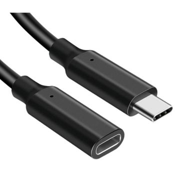 Cable de extensión USB-C a USB-C DLH DY-TU5257B 2 m USB 3.2 Gen 2x2 20 Gbit/s Negro