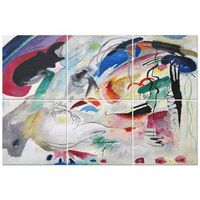 legendarte - panel decorativo multiple improvisacion - wassily kandinsky cm 100x150 6 paneles