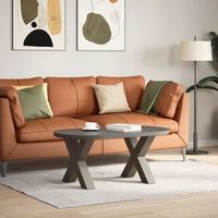 patas de mesarpierna de mesa centro forma x 2 uds acero natural 60x42-43 cm