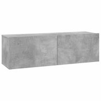 mueble para tv madera contrachapada gris hormigon 100x30x30 cm vidaxl