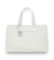 ax armani exchange para mujer xw001222af15774u6275 bolso con logotipo integral osfa beige casual poliester