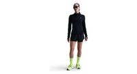 camiseta de  strong running  strong  nike dri fit swift uv negra 1 2 cremallera  mujer