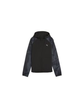Chaqueta de Running Puma Run Favorite AOP OV Negro Mujer
