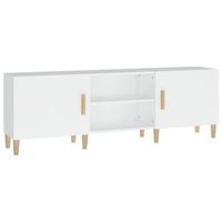 mueble para tv madera contrachapada blanco 150x30x50 cm vidaxl