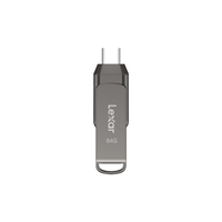 lexar 64gb dual type-c and type-a usb 31 flash drive up to 130mbs read