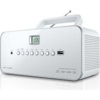 Muse M-28 RDW Digital Blanco sistema estéreo portá