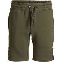 jack  jones short nino 12200266 jpstlogo blocking sweat shorts vg sn jnr forest night para nino