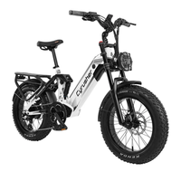bicicleta electrica cyrusher kommoda pro bateria extraible de 52 v y 20 ah blanca