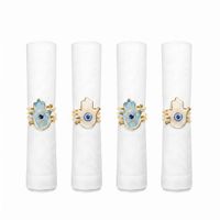 anillos de servilleta manos fatma - set de 4