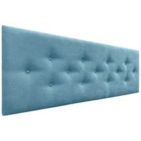 dhome cabecero de tela acualine con 3 hileras intercaladas de botones cabezal tapizado cama lujoturquesa 150cm