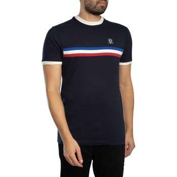Trojan Camiseta Camiseta con rayas delanteras para hombre