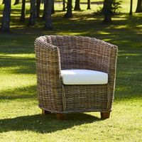 sillon redondo de jardin de kubu
