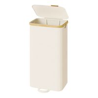 cesto para la colada con tapa 100 l de bambu blanco