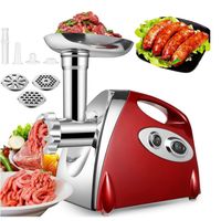 picadora de carne electrica de alta resistencia embutidora de salchichas potencia maxima nominal de 700w potencia bloqueada de 2800w 220v alta eficiencia para uso comercial y domestico