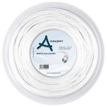 Cordaje Para Raquetas De Tenis Alu Luxury Rollo 200m 1.25 Blanco
