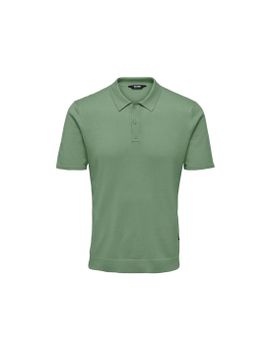 Polo Only & Sons Onswyler Life Reg 14 Ss Knit Iceberg Green Hombre