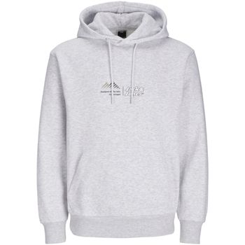 Jack & Jones Jersey 12266908 JCOLIMA LOGO SWEAT HOOD BF LIGHT GREY MELANGE para hombre