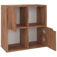 estanteria de madera de ingenieria marron roble 60x275x595cm vidaxl