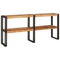 mesa consola marron 160 x 33 x 75 cm madera de mango maciza vidaxl