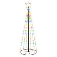 arbol de navidad conico 108 led de colores 70x180 cm vidaxl