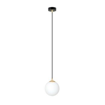 Lámpara colgante estilo minimalista y altura regulable negro
