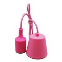 portalamparas cable y floron de silicona 12 colores