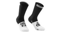 assos gt c2 calcetines unisex negro blanco