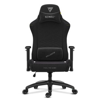SENSE7 Spellcaster Senshi Edition XL Silla Gaming de Tela Ergonómico Soporte Lumbar Negro