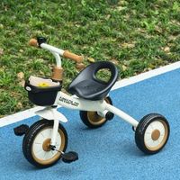 triciclo para ninos de 2 a 5 anos con cesta timbre crema aiyaplay